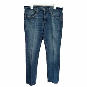 Levis 511 Slim Stretch Denim Blue Jeans Mens 36x30 Medium Wash